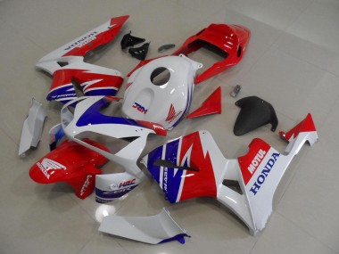 Wholesale 2005-2006 Honda CBR600RR Motorcycle Fairings - White Red Blue Motul HRC