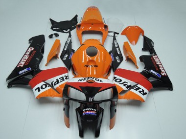 Wholesale 2005-2006 Honda CBR600RR Motorcycle Fairing - Black Orange White Red Repsol