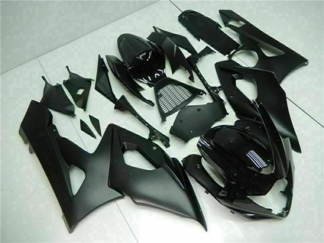 2005-2006 Suzuki GSXR 1000 Bike Fairings - Glossy Black Matte Black