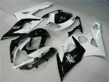 Wholesale 2005-2006 Suzuki GSXR 1000 Motorcycle Fairings - White Glossy Black