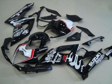 Wholesale 2005-2006 Suzuki GSXR 1000 Motorcycle Fairings - Glossy Black White Red Relentless
