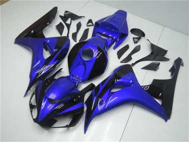 Wholesale 2006-2007 Honda CBR1000RR Motorcycle Fairing Kits - Blue Glossy Black
