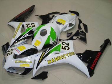 Wholesale 2006-2007 Honda CBR1000RR Motorcycle Fairings - White Green Yellow Glossy Black Hannspree 52