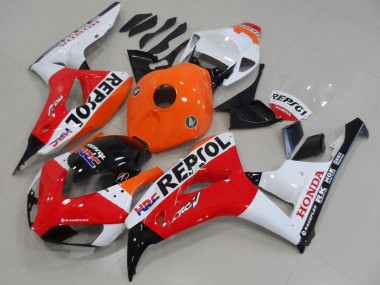 Wholesale 2006-2007 Honda CBR1000RR Motorcycle Fairing - Orange White Red Glossy Black Repsol HRC