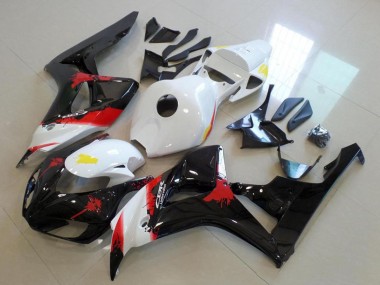 Wholesale 2006-2007 Honda CBR1000RR Bike Fairings - White Red Glossy Black