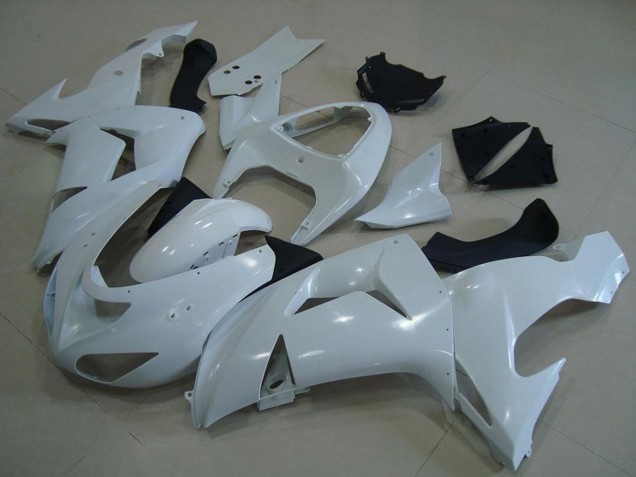 2006-2007 Kawasaki ZX10R Motorcycle Fairings - White
