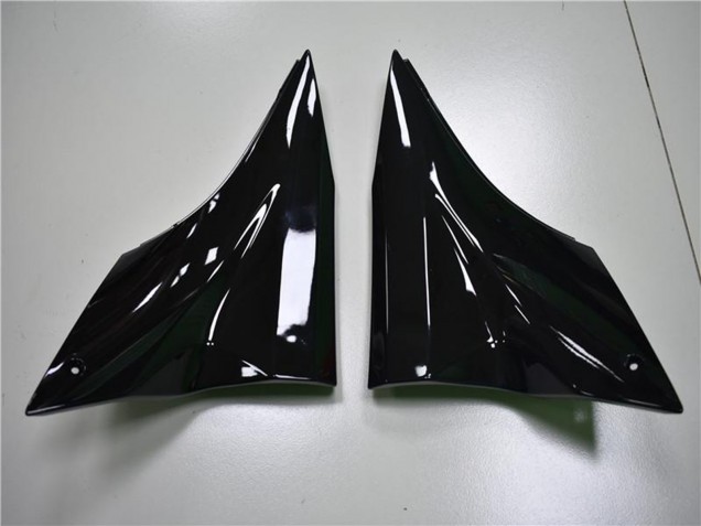 2006-2007 Kawasaki ZX10R Motorcycle Fairings - Glossy Black Green Flame