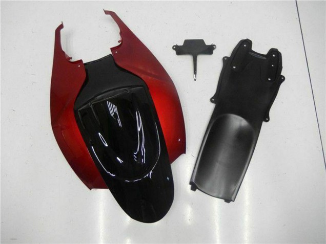 2006-2007 Suzuki GSXR 600/750 Motorcycle Fairing - Red Glossy Black