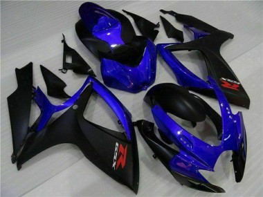 Wholesale 2006-2007 Suzuki GSXR 600/750 Motorcycle Fairings - Blue Matte Black Red