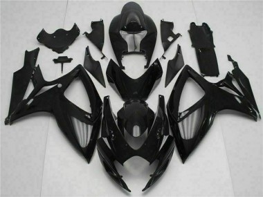 Wholesale 2006-2007 Suzuki GSXR 600/750 Motorcycle Fairing Kits - Glossy Black