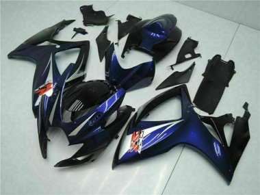 Wholesale 2006-2007 Suzuki GSXR 600/750 Motorcycle Fairings - Glossy Black Blue