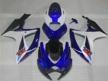Wholesale 2006-2007 Suzuki GSXR 600/750 Motorcycle Fairings - White Blue Black Red