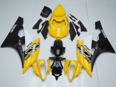 Wholesale 2006-2007 Yamaha YZF R6 Motorcycle Fairings - Yellow White Black OEM Style