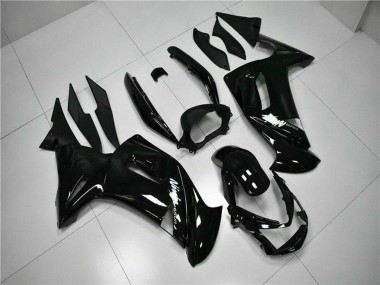 Wholesale 2006-2008 Kawasaki EX650 Motorcycle Fairings - Glossy Black White