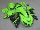 2006-2011 Kawasaki ZX14R ZZR1400 Motorcycle Fairing - Green Glossy Black