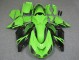 2006-2011 Kawasaki ZX14R ZZR1400 Motorcycle Fairing - Green Glossy Black