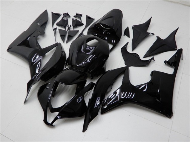 2007-2008 Honda CBR600RR Motorcycle Fairings - Glossy Black