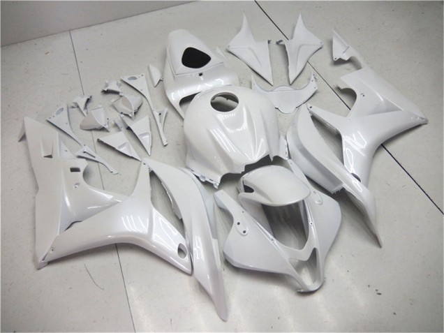 2007-2008 Honda CBR600RR Motorcycle Fairings - Pearl White