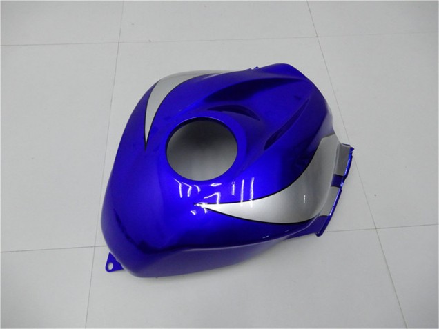 2007-2008 Honda CBR600RR Motorcycle Fairings - Silver Blue Glossy Black OEM Style