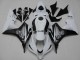 2007-2008 Honda CBR600RR Bike Fairings - White Glossy Black