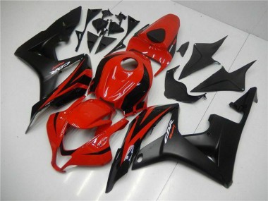 Wholesale 2007-2008 Honda CBR600RR Motorcycle Fairings - Red Matte Black with Decals