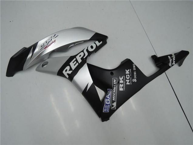 2007-2008 Honda CBR600RR Motorcycle Fairings - Matte Black Silver Grey Repsol
