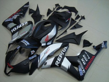Wholesale 2007-2008 Honda CBR600RR Motorcycle Fairings - Matte Black Silver Repsol