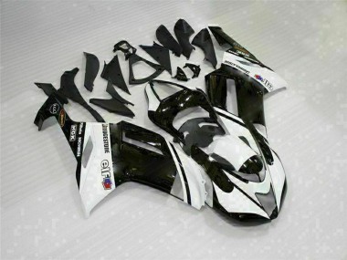 Wholesale 2007-2008 Kawasaki ZX6R Motorcycle Fairings - Black White