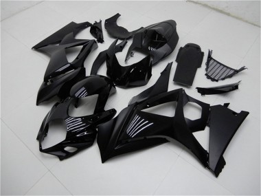 Wholesale 2007-2008 Suzuki GSXR 1000 Motorcycle Fairings - Glossy Black Matte Black No Decal
