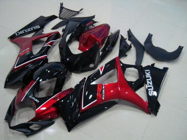 Wholesale 2007-2008 Suzuki GSXR 1000 Motorcycle Fairing - Red Glossy Black