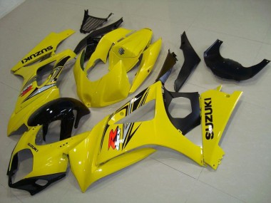 Wholesale 2007-2008 Suzuki GSXR 1000 Motorcycle Fairing - Yellow Glossy Black
