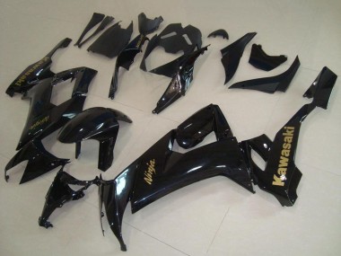 Wholesale 2008-2010 Kawasaki ZX10R Motorcycle Fairings - Glossy Black Gold Decal