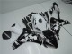 2008-2011 Honda CBR1000RR Abs Fairings - White Glossy Black