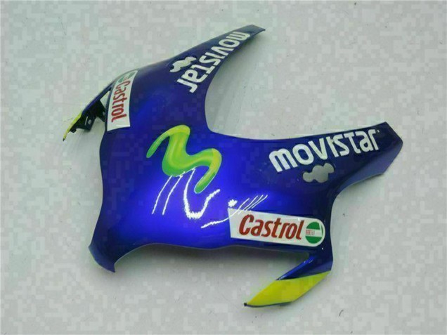2008-2011 Honda CBR1000RR Motorcycle Fairings - Blue Yellow Green MoviStar Castrol