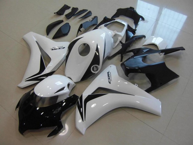 2008-2011 Honda CBR1000RR Motorcycle Fairing Kits - White Glossy Black