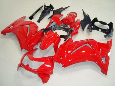 Wholesale 2008-2012 Kawasaki ZX250R Motorcycle Fairings - Red Black