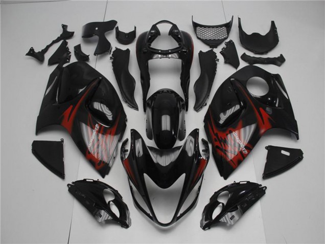 2008-2020 Suzuki GSXR 1300 Hayabusa Motorcycle Fairings - Glossy Black Red