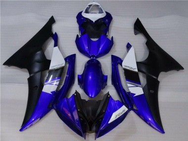 Wholesale 2008-2016 Yamaha YZF R6 Motorcycle Fairings - White Blue Matte Black