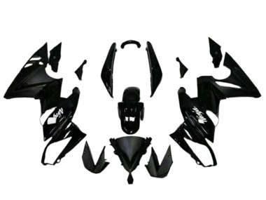 Wholesale 2009-2011 Kawasaki EX650 Motorcycle Fairings - Glossy Black White Decal