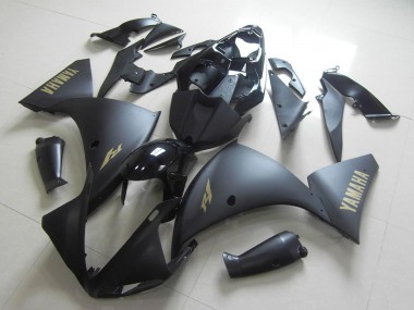 Wholesale 2009-2011 Yamaha YZF R1 Motorcycle Fairings - Glossy Black Matte Black Gold Decals