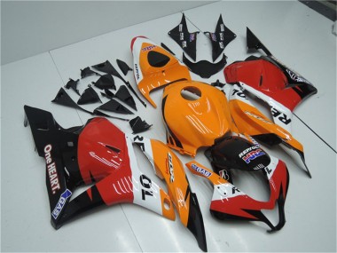 Wholesale 2009-2012 Honda CBR600RR Full Motorcycle Fairing Kits - Orange White Red Glossy Black Repsol
