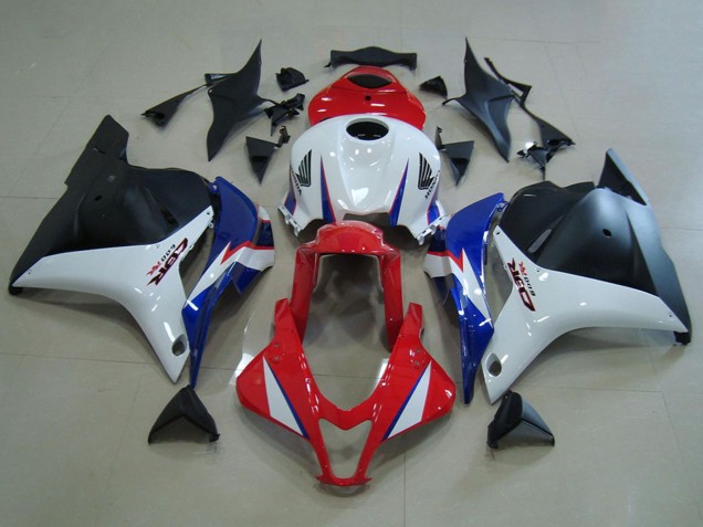 2009-2012 Honda CBR600RR Motorcycle Fairings - White Red Blue Matte Black