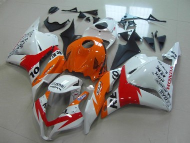 Wholesale 2009-2012 Honda CBR600RR Motorcycle Fairings Kit - Orange White Red Glossy Black Repsol