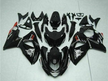 Wholesale 2009-2016 Suzuki GSXR 1000 Motorcycle Fairings - Glossy Black Red Beacon Motul