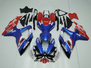 Wholesale 2009-2016 Suzuki GSXR 1000 Motorcycle Fairings - Blue Red White Piaa Motul