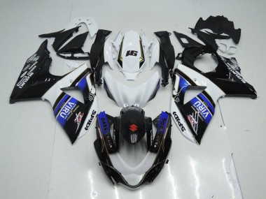 Wholesale 2009-2016 Suzuki GSXR 1000 Motorcycle Fairings - White Blue Black Viru