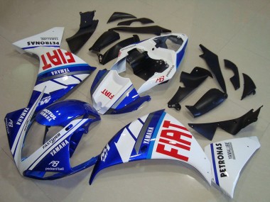 Wholesale 2012-2014 Yamaha YZF R1 Motorcycle Fairings - White Blue Red Fiat