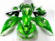 2012-2024 Kawasaki ZX14R ZZR1400 Motorcycle Fairing - Green Glossy Black