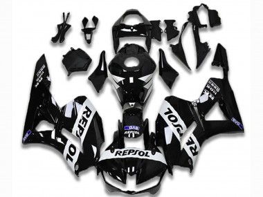 Wholesale 2013-2023 Honda CBR600RR Motorcycle Fairings - Glossy Black White Repsol