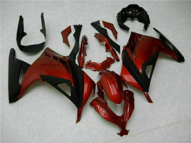 Wholesale 2013-2024 Kawasaki Ninja 300 EX300R Motorcycle Fairings - Red Black